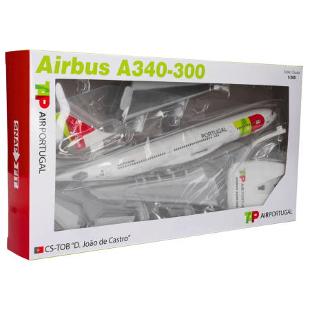 Herpa Snap-Fit Flugzeugmodell TAP Air Portugal Airbus A340-300 (1:200)